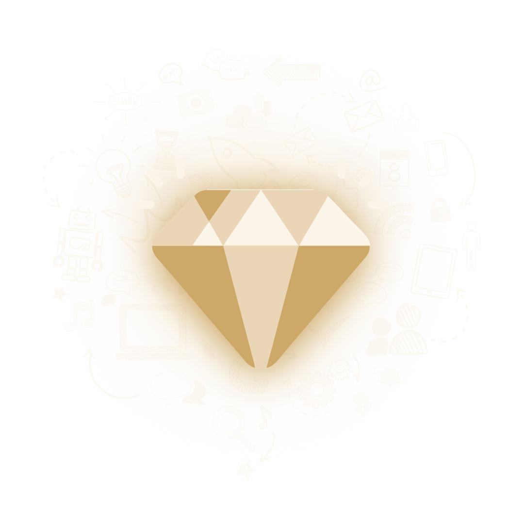Shining diamond symbolizing excellence, value, and quality – Tanishq Imperia’s commitment to digital success.